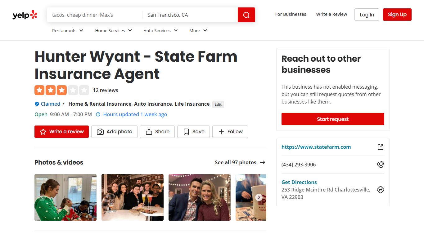 Hunter Wyant - State Farm Insurance Agent - Yelp